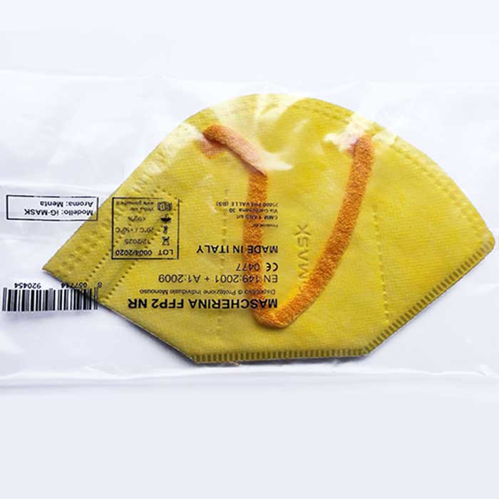 IG MASK MASCHERINA FFP2 GIALLO S MENTA - Antica Farmacia Ferrari