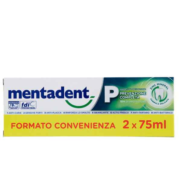 MENTADENT P 2 X 75 ML BITUBO PROMO - Antica Farmacia Ferrari