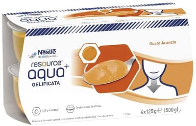 RESOURCE AQUA ACQUA GELIFICATA+ORANGE CUP 6 4X125 G - Antica Farmacia Ferrari