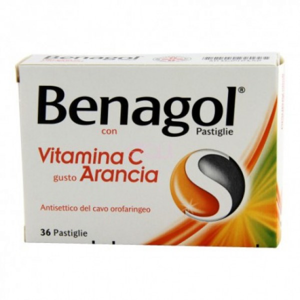 BENAGOL VIT C*36PAST ARANCIA - Antica Farmacia Ferrari