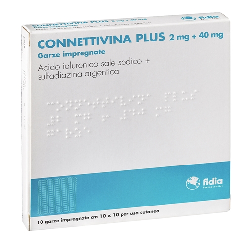 CONNETTIVINA PLUS*10GARZE10x10 - Antica Farmacia Ferrari