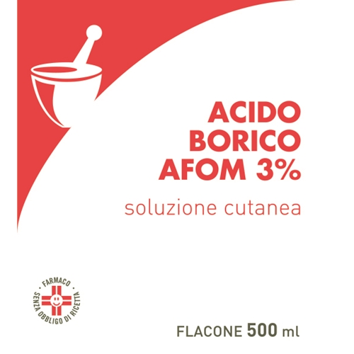 ACIDO BORICO AFOM*3% 500ML - Antica Farmacia Ferrari