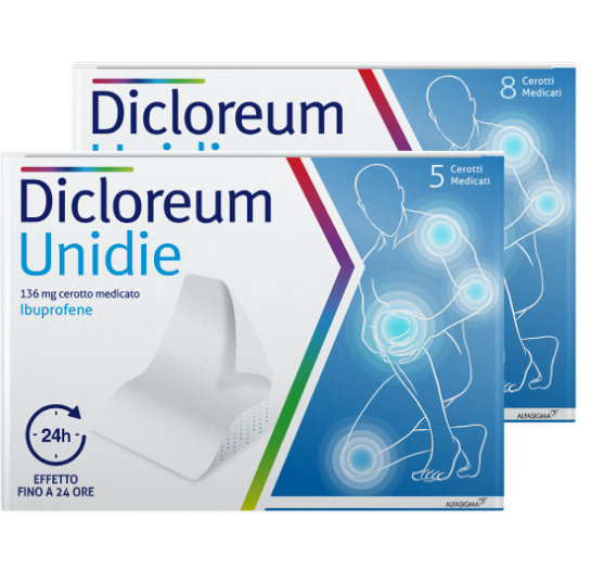 DICLOREUM UNIDIE*5CER 136MG24H - Antica Farmacia Ferrari
