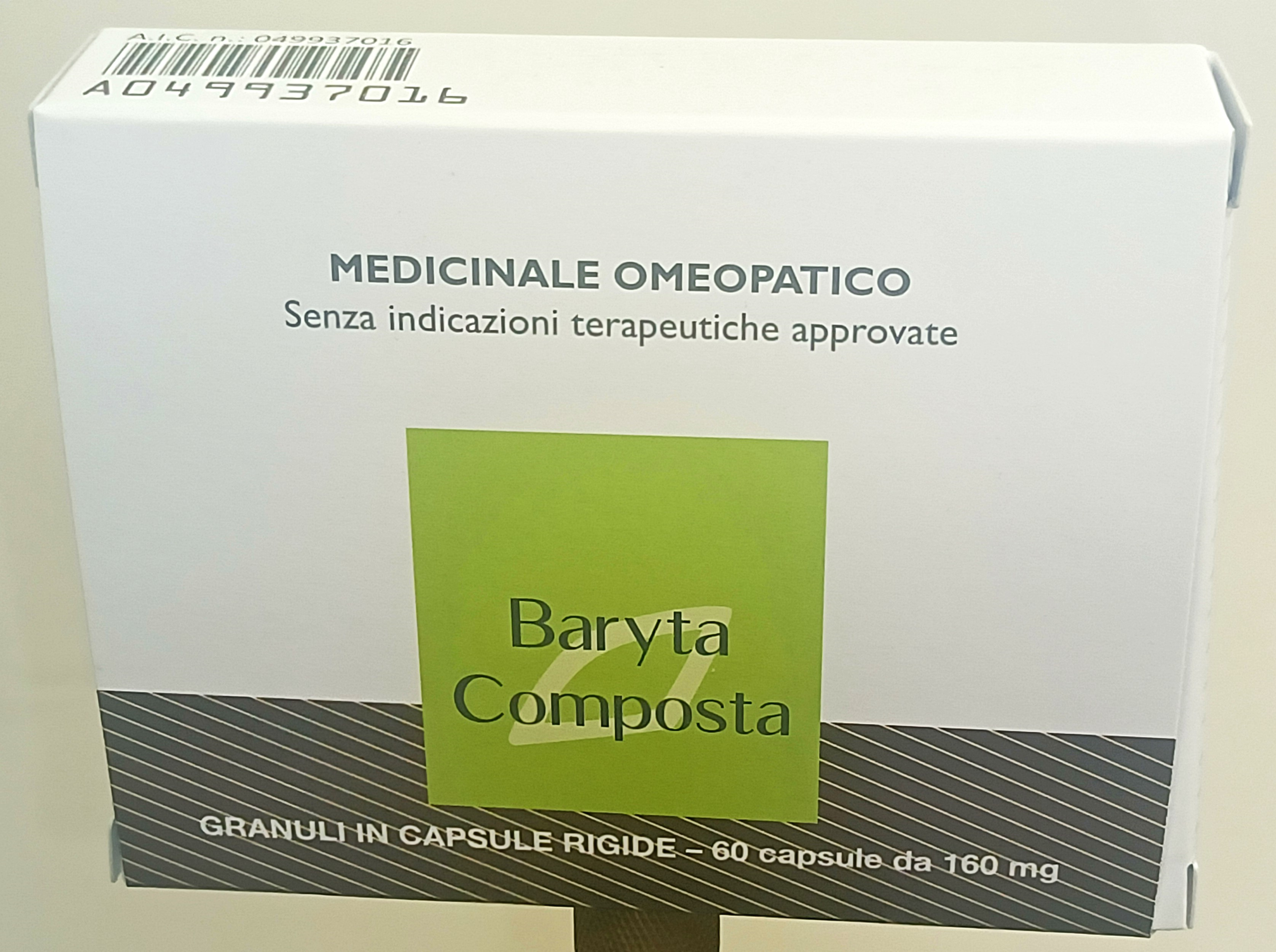 BARYTA COMPOSTA*60CPS 160MG - Antica Farmacia Ferrari