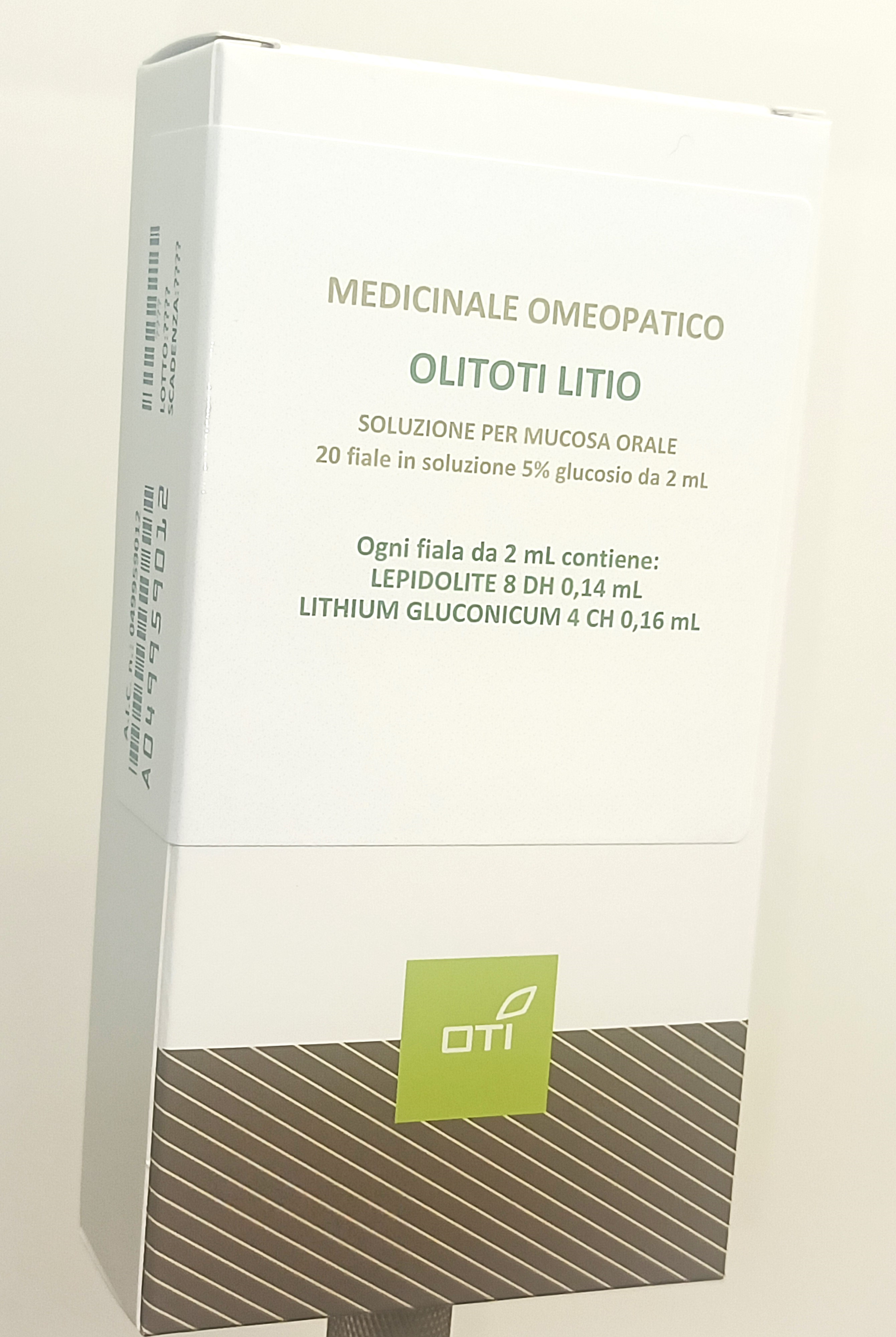 OLITOTI LITIO*OS 20F 5% 2ML - Antica Farmacia Ferrari