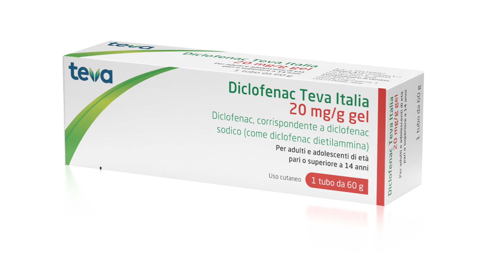 DICLOFENAC TE*GEL 60G 20MG/G - Antica Farmacia Ferrari