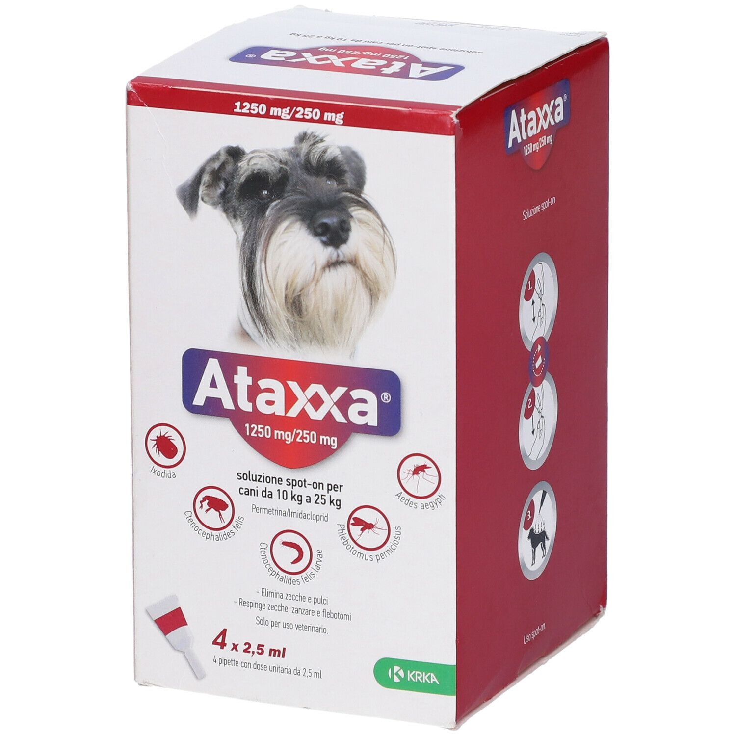 ATAXXA SPOTON*4PIP 10-25KG - Antica Farmacia Ferrari