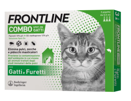 FRONTLINE COMBO*3PIP GATTI/FUR - Antica Farmacia Ferrari
