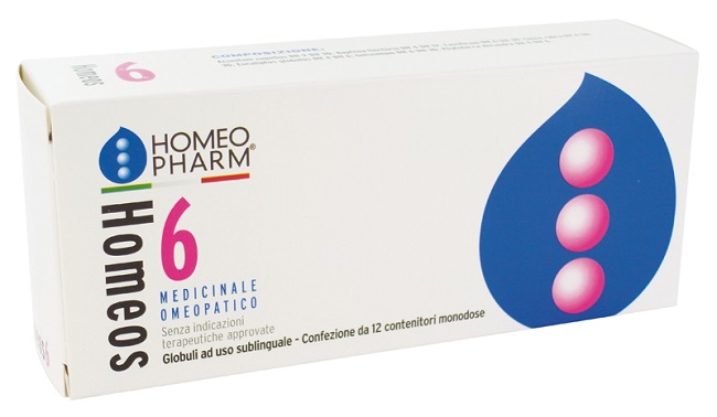 HOMEOS 6 GLOBULI 15 TUBI - Antica Farmacia Ferrari