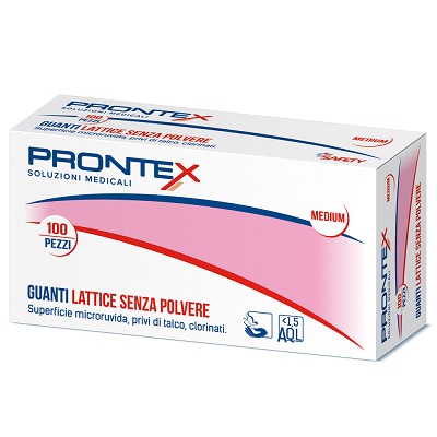 PRONTEX GUANTO IN LATTICE SENZA POLVERE PICCOLO 100 PEZZI - Antica Farmacia Ferrari