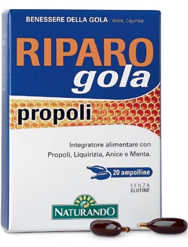 RIPARO GOLA PROPOLI 20 AMPOLLE BEVIBILI - Antica Farmacia Ferrari