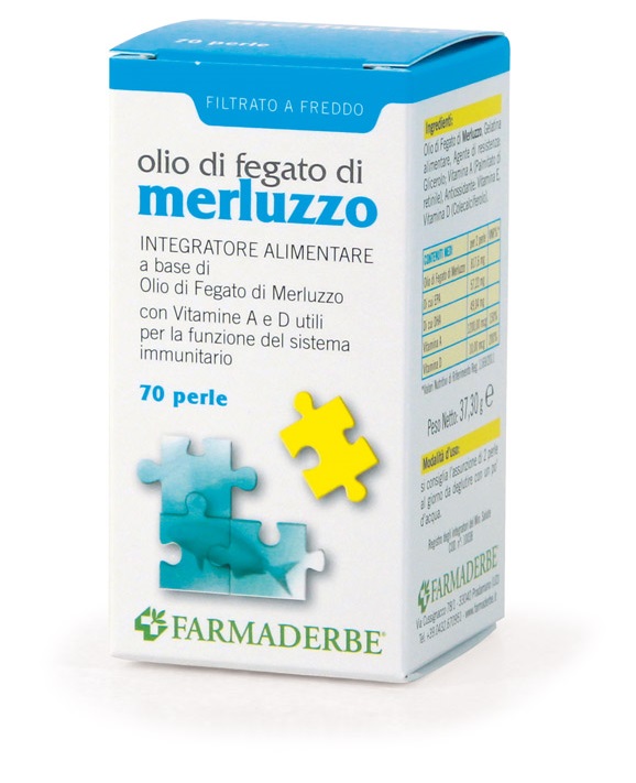 OLIO DI FEGATO DI MERLUZZO 70 PERLE - Antica Farmacia Ferrari