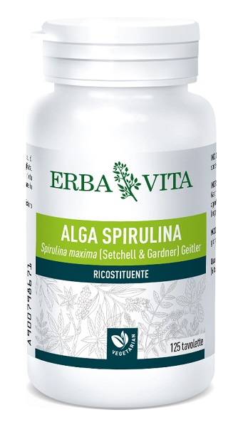 ALGA SPIRULINA 125 TAVOLETTE 400 MG - Antica Farmacia Ferrari