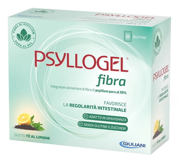 PSYLLOGEL FIBRA TE LIMONE 20 BUSTINE - Antica Farmacia Ferrari