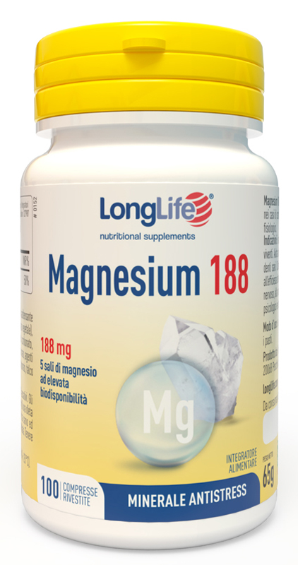 LONGLIFE MAGNESIUM 188 100 COMPRESSE - Antica Farmacia Ferrari