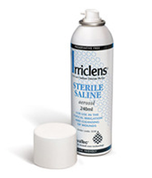 IRRICLENS SOLUZIONE SALINA SPRAY PER DETERSIONE FERITE 240 ML - Antica Farmacia Ferrari