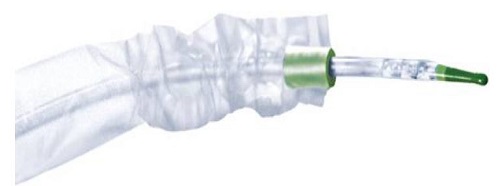 CATETERE VESCICALE IN PVC MONOUSO PER CATETERISMO INTERMITTENTE MOBILE LUBRIFICATO IN GEL CON CAPSULA DI GEL INTEGRATA LUNGHEZZA 40 CM PUNTA TIEMANN CH14 - Antica Farmacia Ferrari