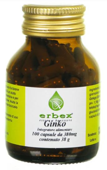 GINKGO BILOBA 100 CAPSULE 380 MG - Antica Farmacia Ferrari