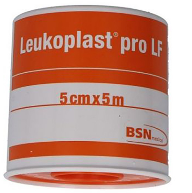 CEROTTO CHIRURGICO PER FISSAGGIO MEDICAZIONI LEUKOPLAST PRO LF SUPPORTO VISCOSA MASSA ADESIVA RESINA SINTETICA LANOLINA OSSIDO DI ZINCO CON LATTICE NATURALE 5X500CM - Antica Farmacia Ferrari