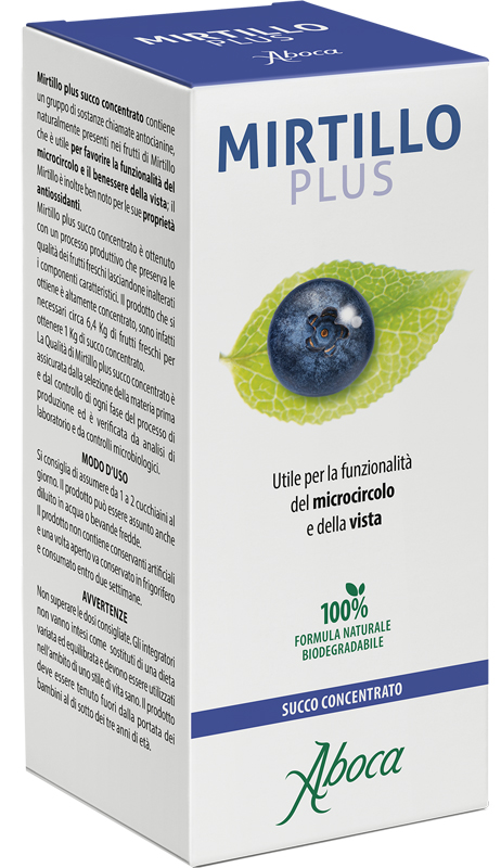MIRTILLO PLUS SUCCO CONCENTRATO 100 ML - Antica Farmacia Ferrari