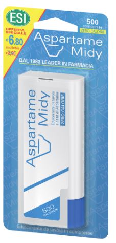ESI ASPARTAME MIDY 500 COMPRESSE OFFERTA SPECIALE - Antica Farmacia Ferrari