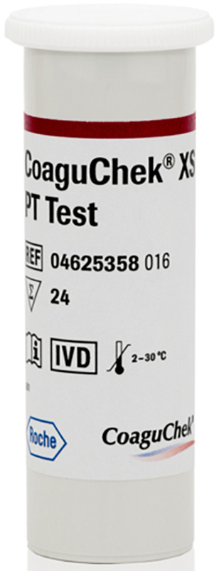 STRISCE REATTIVE PER DISPOSITIVO UTODIAGNOSTICO COAGUCHEK XS PT TEST 24 PEZZI - Antica Farmacia Ferrari