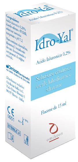 SOLUZIONE LUBRIFICANTE IDRO YAL 15 ML PER LENTI A CONTATTO - Antica Farmacia Ferrari