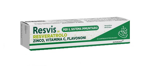 RESVIS XR ALFASIGMA 20 COMPRESSE EFFERVESCENTI DA 4 G - Antica Farmacia Ferrari