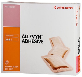 MEDICAZIONE IDROCELLULARE STERILE ALTAMENTE ASSORBENTE ADESIVA IN SCHIUMA DI POLIURETANO 12,5X12,5CM 10 PEZZI - Antica Farmacia Ferrari