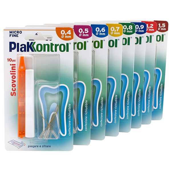 PLAKKONTROL MINIGRIP SCOVOLINO 0,7 MM 10 PEZZI - Antica Farmacia Ferrari