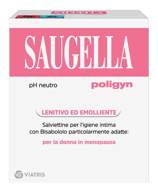 SAUGELLA POLIGYN PH NEUTRO SALVIETTINE IGIENE INTIMA LENITIVO ED EMOLLIENTE 10 PEZZI - Antica Farmacia Ferrari