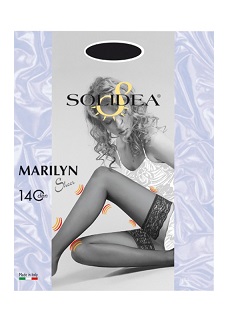 MARILYN 140 SHEER CALZA AUTOREGGENTE NERO 1 - Antica Farmacia Ferrari
