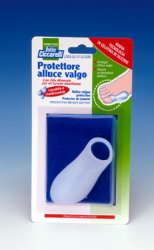 PROTETTORE ALLUCE VALGO REALIZZATO IN GEL DI SILICONE BIANCOSEMITRASPARENTE SAGOMATO PER AVVOLGERE LA PARTE DOLENTE E SENSIBILE DELL'ALLUCE IGIENEPIEDE 1 PEZZO - Antica Farmacia Ferrari
