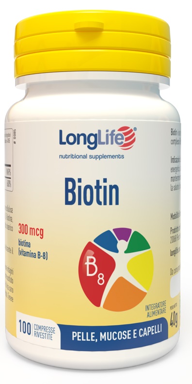 LONGLIFE BIOTIN 100 COMPRESSE - Antica Farmacia Ferrari