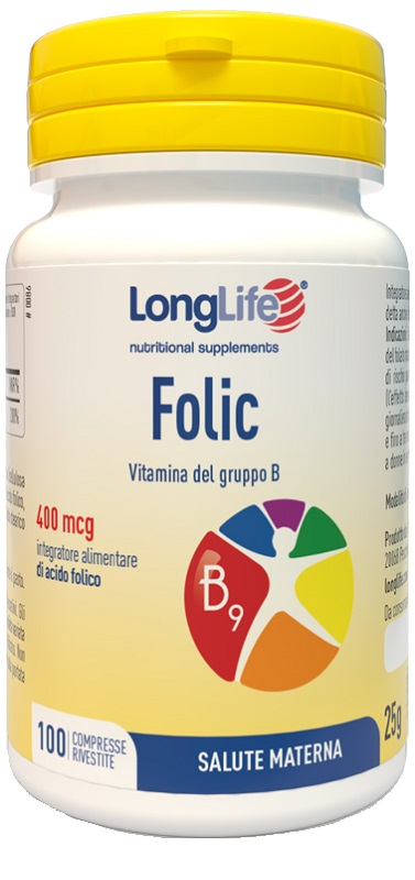 LONGLIFE FOLIC 400 MCG 100 COMPRESSE - Antica Farmacia Ferrari