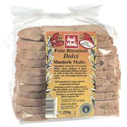 FETTE BISCOTTATE DOLCI MANDORLA MALTO 250 G - Antica Farmacia Ferrari