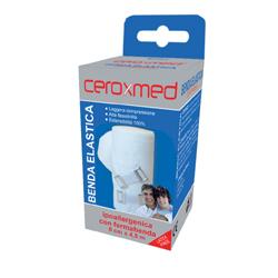BENDA ELASTICA CEROXMED 6X450 CM CON GANCIO 1 PEZZO - Antica Farmacia Ferrari