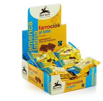 BISCOTTO DI FARRO E CIOCCOLATO AL LATTE BIO FAIRTRADE 28 G - Antica Farmacia Ferrari