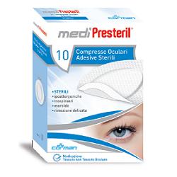 GARZA COMPRESSA OCULARE MEDIPRESTERIL ADESIVA 10 PEZZI - Antica Farmacia Ferrari
