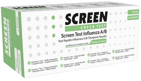 TEST RAPIDO VIRUS INFLUENZA A/B TAMPONE NASALE/FARINGEO SCREEN TEST INFLUENZA - Antica Farmacia Ferrari