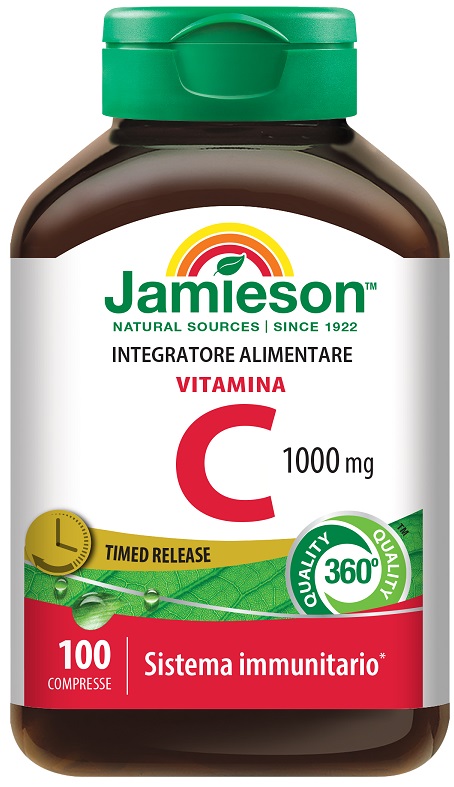 VITAMINA C 1000 TIMED RELEASE 100 COMPRESSE BARATTOLO 128,9 G - Antica Farmacia Ferrari
