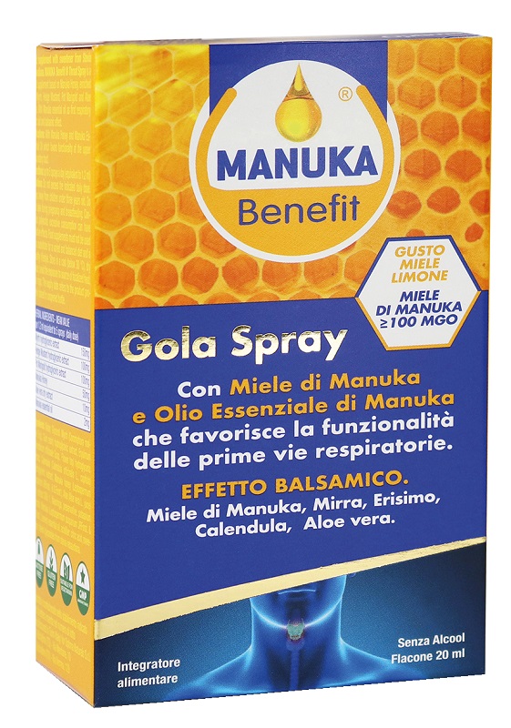 MANUKA BENEFIT GOLA SPRAY 20 ML - Antica Farmacia Ferrari