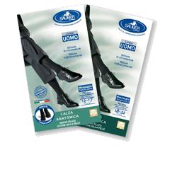 CALZA UOMO COTONE 70 DENARI  PICCOLA NERO - Antica Farmacia Ferrari