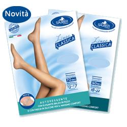 SAUBER CALZA AUTOREGGENTE 140 DENARI MAGLIA MICRORETE NERO 5 LINEA CLASSICA - Antica Farmacia Ferrari