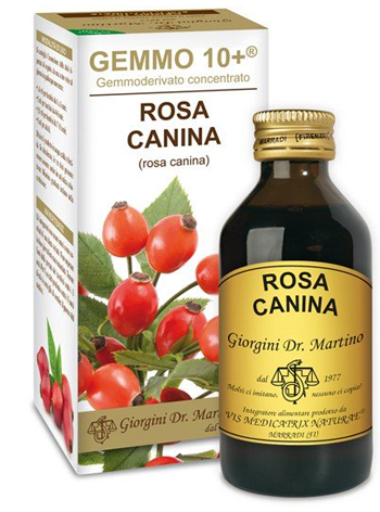 GEMMO 10+ ROSA CANINA LIQUIDO ANALCOLICO 100 ML - Antica Farmacia Ferrari