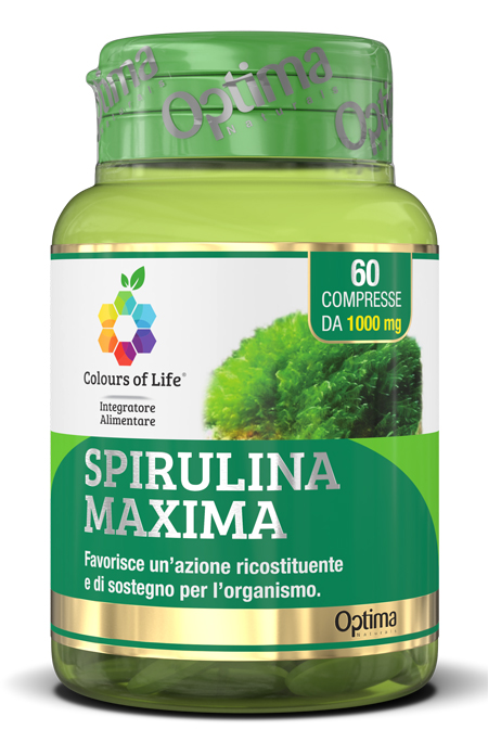 COLOURS OF LIFE SPIRULINA MAXIMA 60 COMPRESSE 1000 MG - Antica Farmacia Ferrari