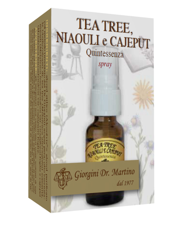 TEA TREE NIAOULI E CAJEPUT QUINTESSENZA SPRAY 15 ML - Antica Farmacia Ferrari