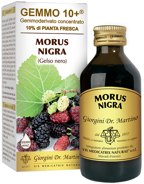 GEMMO 10+ GELSO NERO 100 ML LIQUIDO ANALCOLICO - Antica Farmacia Ferrari