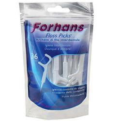FORHANS ARCHETTI INTERDENTALI FLOSS PICKS 36PZ - Antica Farmacia Ferrari
