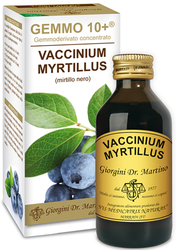 GEMMO 10+ MIRTILLO NERO LIQUIDO AN 100 ML - Antica Farmacia Ferrari